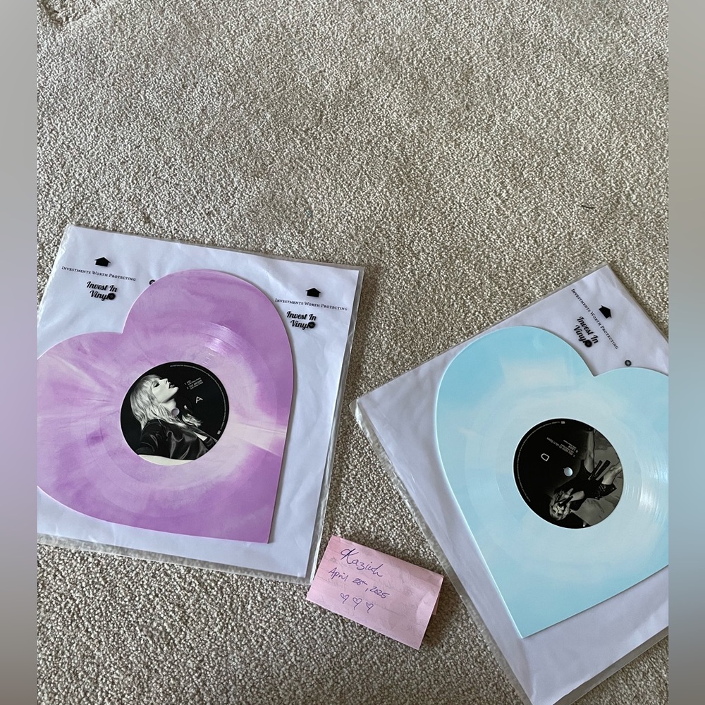 ORIGINAL 2023 Taylor Swift Lover Live From Paris Heart Shaped Vinyls